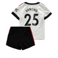 Dres Manchester United Jadon Sancho #25 Gostujuci za djecu 2022-23 Kratak Rukav (+ kratke hlače)